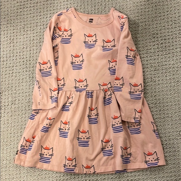 Tea Collection Pink Long Sleeve Sundress - Picture 1 of 2